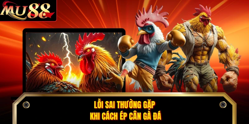 Lỗi sai thường gặp khi cách ép cân gà đá