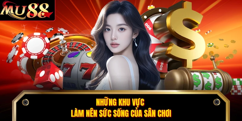 Những khu vực làm nên sức sống của sân chơi 